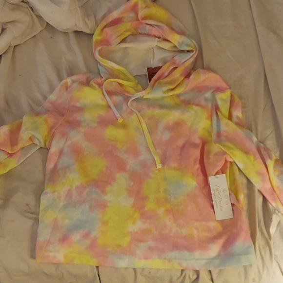 Silky Hooded Tie-Dye Pajamas - Picture 2 of 3